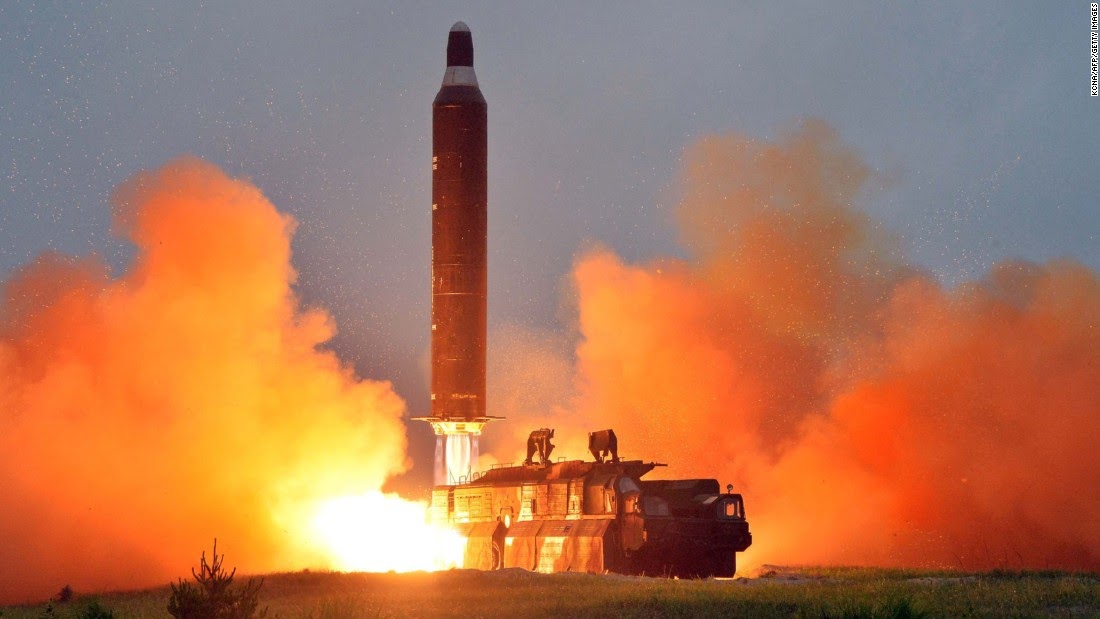 North+Korea+launched+a+missile+on+August+28%2C+2017%2C+which+travelled+about+2%2C100+miles+before+plummeting+into+the+Pacific+Ocean+%28Getty+Images%29.