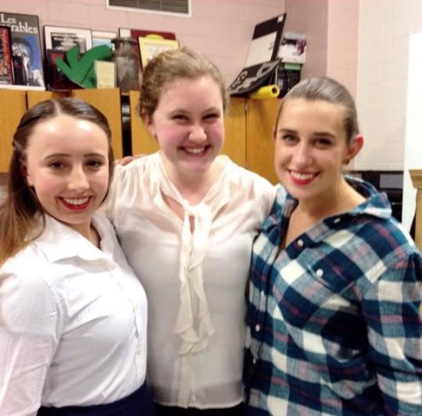 Gabby, Stephanie Pett, and Courtney Hornstra after the show. 