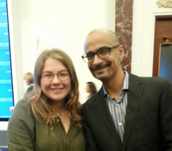 Editor+Addy+Stupin+with+Author+Junot+Diaz