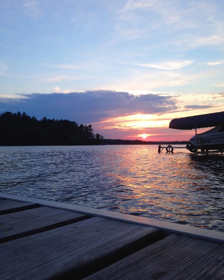 A beuatiful summer sunset in Lakeville, MA reminds us of the peace of summer.