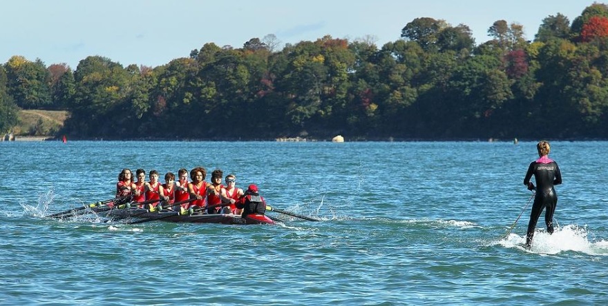 Cotter McCarthy being towed to set the World Record.