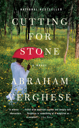 The cover of Verghese's Cutting for Stone.