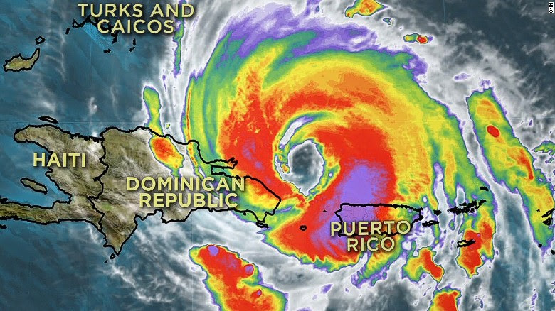 At+Hurricane+Marias+peak%2C+the+storm+made+landfall+on+Puerto+Rico+and+the+Dominican+Republic%2C+causing+damage+on+most+of+the+island.+%28Graphic+courtesy+CNN%29