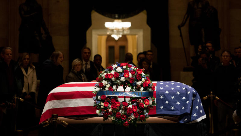 Former President George HW Bushs state funeral took place on Wednesday, Dec. 5. (Cameron Pollack for NPR).