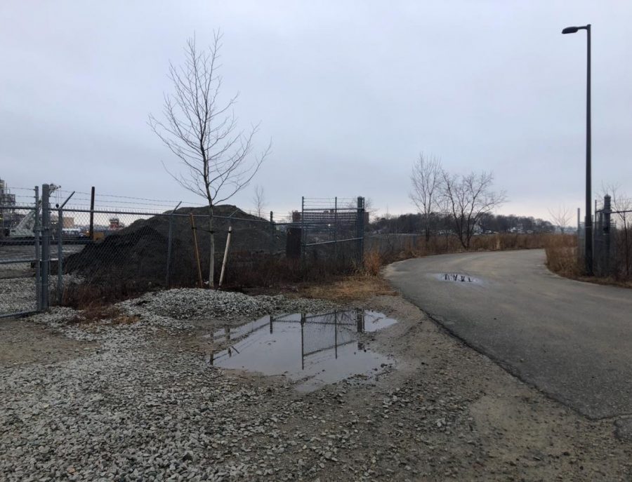 The proposed compressor station would occupy some of the empty land near the Fore River Bridge- an area, opponents argue, that is already highly industrialized.