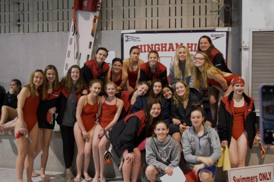 This close-knit girls team has shown their talent in the pool with a 5-1 record and placing second in Patriot Leagues.  