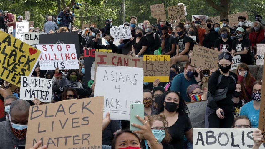 Protests to support Black Lives Matter break out in Boston. 