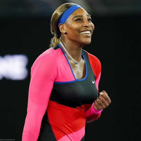 Serena smilies through her loss with grace. 