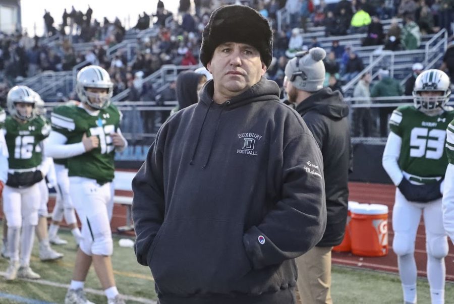 Former coach of the Duxbury football team, Dave Maimaron, was recently fired after news of anti-semitic language within the team broke out.