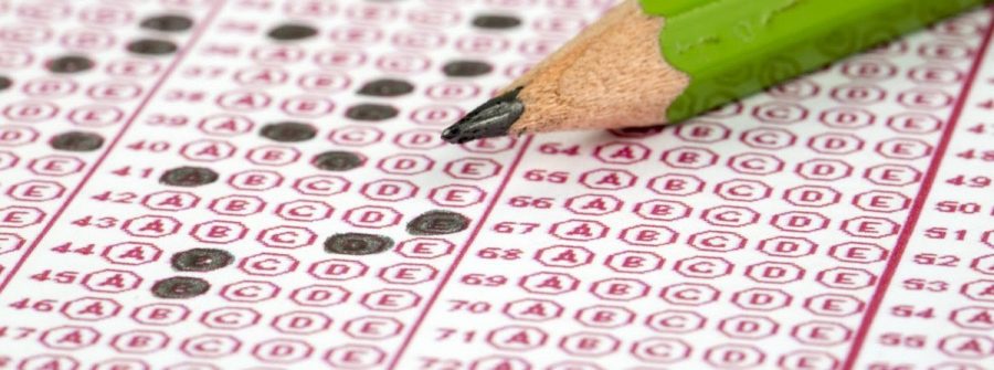 A snapshot of a standardized testing scantron, much like those utilized for MCAS testing.
