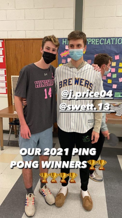 Seniors Jack Price and Kyle Swett ultimately won the tournament, each bringing home a $25 gift card.