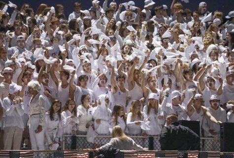 Hingham Student Section at the Football Game Against Whitman-Hanson