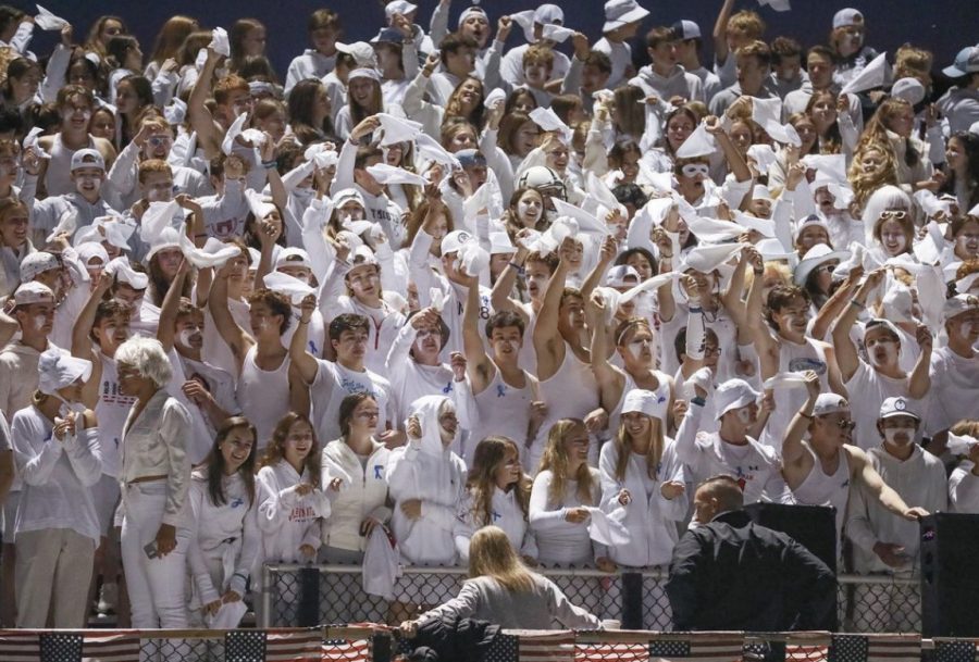 Hingham+Student+Section+at+the+Football+Game+Against+Whitman-Hanson