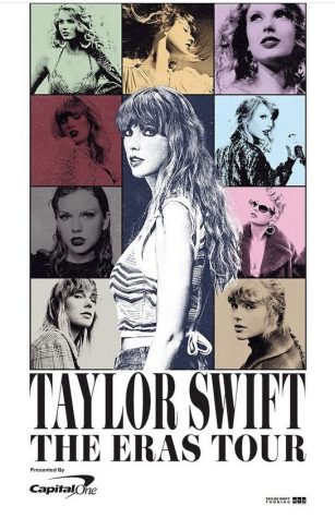 Official poster art from Taylor Swifts Era Tour from Taylor Nation and Taylor Swift social media