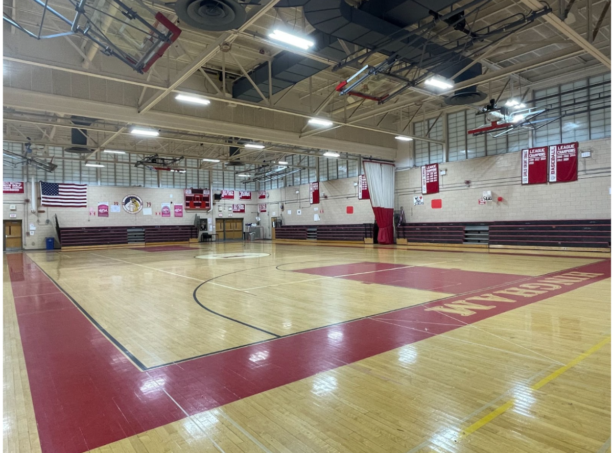 The+empty+gymnasium%2C+a+more+common+sighting+this+year+during+the+school+day+due+to+the+change+to+the+sophomore+gym+requirement.+Credit%3A+Ethan+Warhaftig