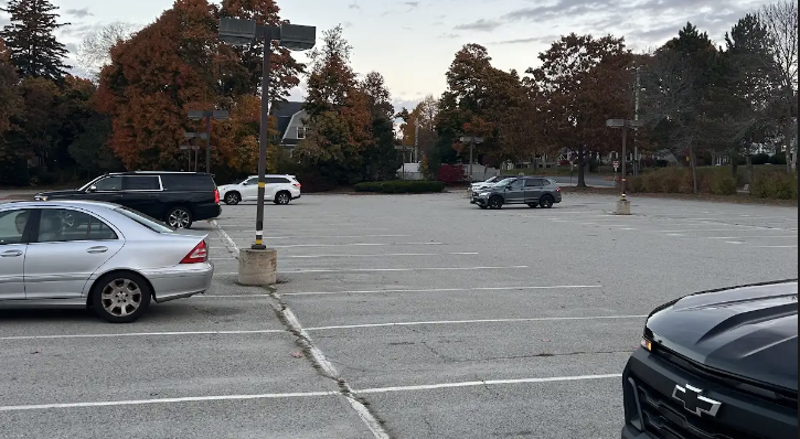 Photo of Hingham High School Close Lot Parking Lot on Saturday, October 26.