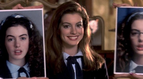 A well known example of the movie makeover, featuring Mia Thermopolis (The Princess Diaries, Walt Disney Pictures/BrownHouse Productions, 2001).