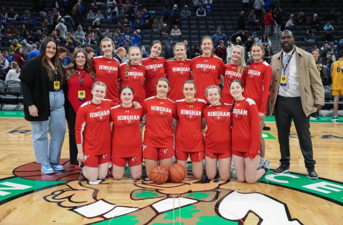 The Varsity Hingham Girls basketball team got a once in a lifetime opportunity on January 11 to play at TD Garden
