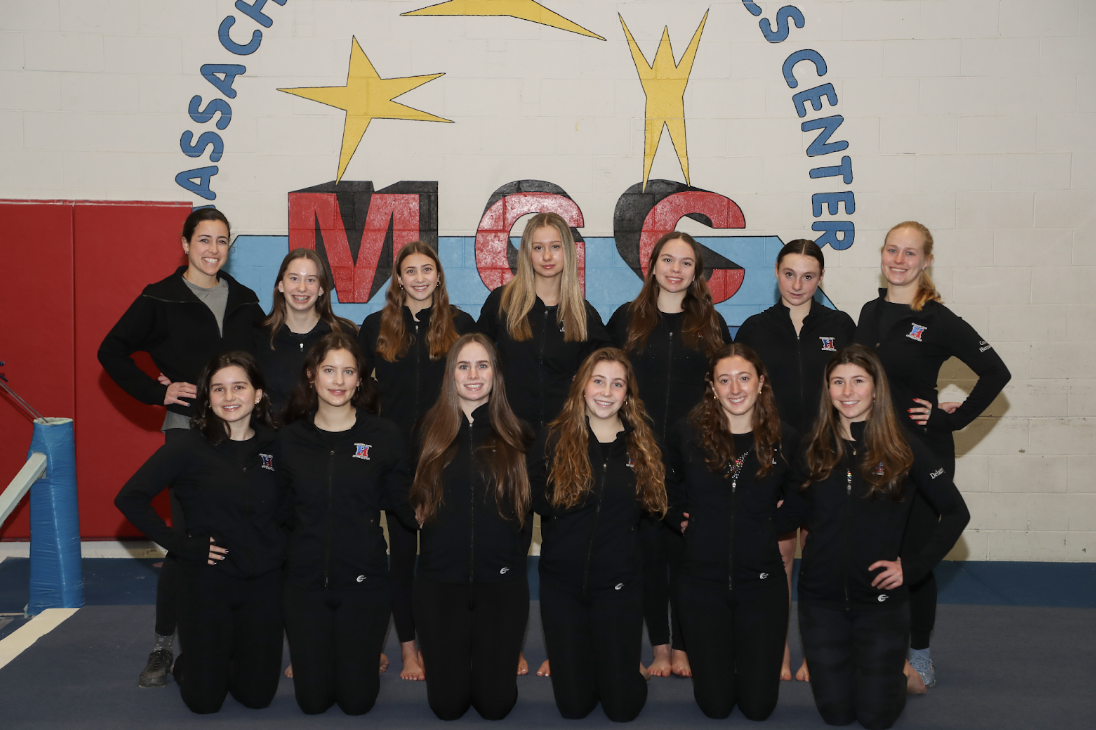 The Hingham-Hull gymnastics team just broke the Hingham High School record for team points 2 weeks ago.