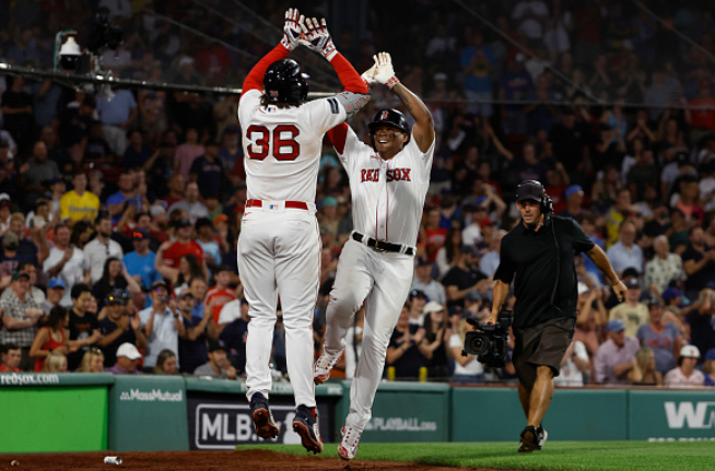 Rafael Devers (Right) and Tristan Casas (Left) Look to lead the Red Sox to their first winning season since 2021. Photo by Brendan Campbell.