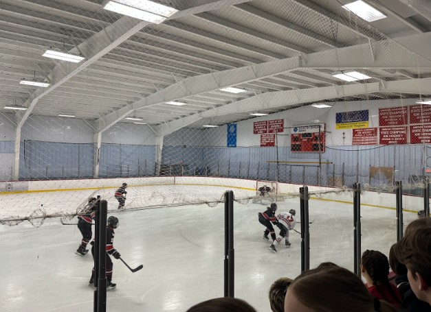 Captain Addy Garrity takes a shot against Wesleyan's goalie in Round of 32 playoff game. 
