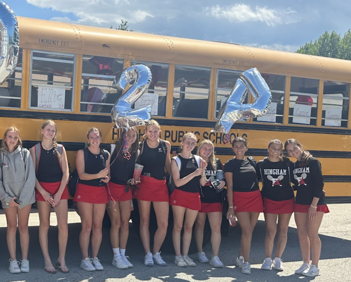 The 2024 Girls' Tennis Team getting ready for the Elite 8 match! The 2025 Season is right around the corner!