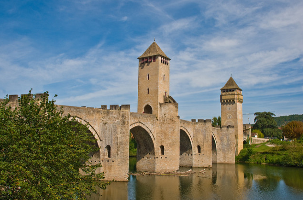 The Valentré bridge in Cahors, France, the town where the students came from for the week-and-a-half.
