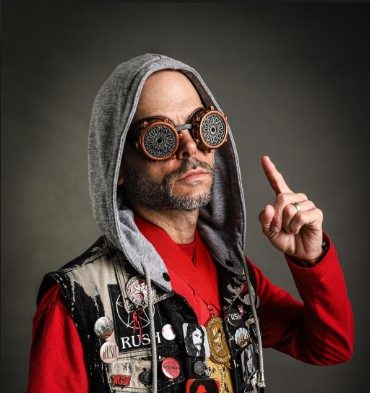 Mr. E-Show often goes above in beyond in his school photos, as seen here from 2023