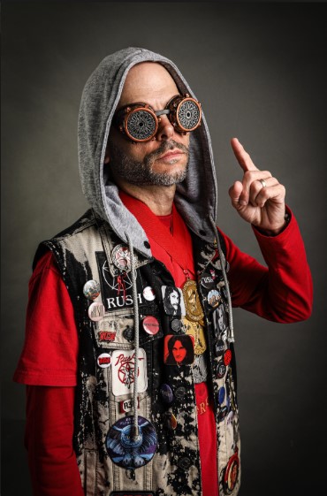 Mr. E-Show often goes above in beyond in his school photos, as seen here from 2023