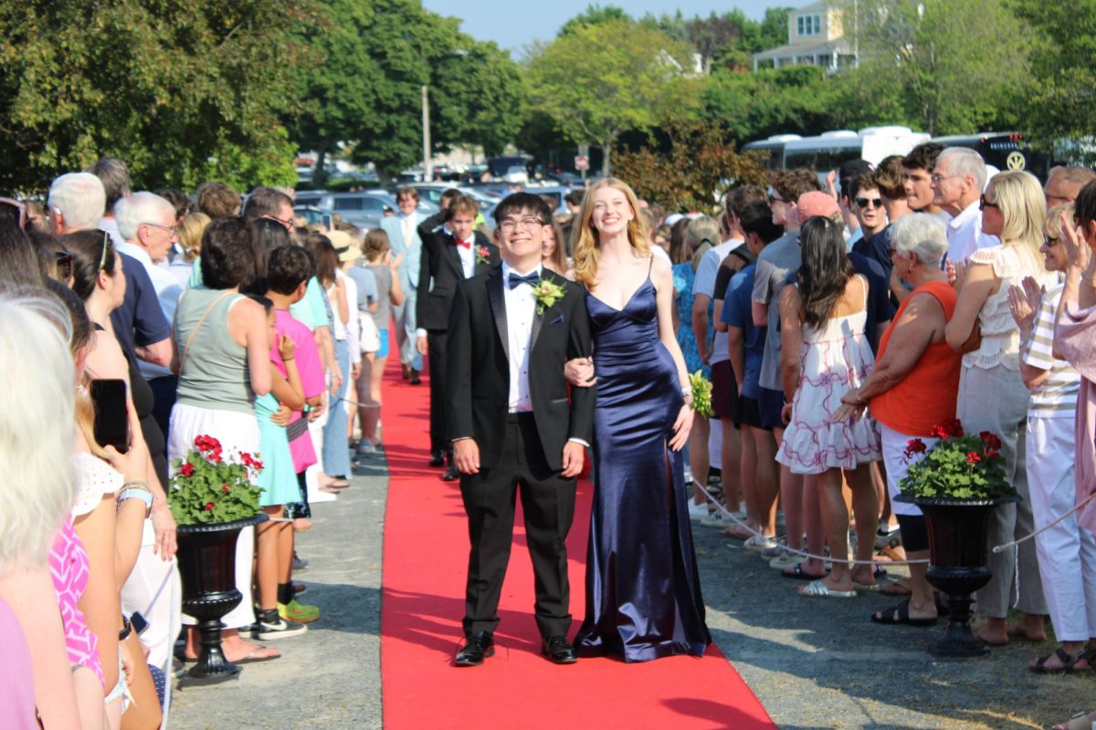 Harborlight Editor In-Chief, Andrew Healy, poses with Clare Blatchley on the red carpet