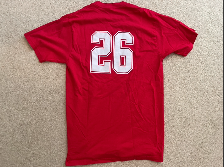 The entire Class of 2026 will be wearing their bright red Senior Shirts on the first day of school on Tuesday. 