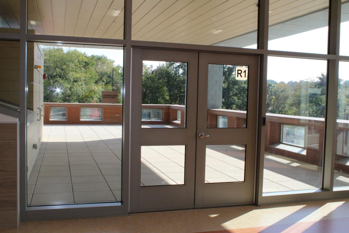 A balcony offers fresh air and some outdoor learning. 