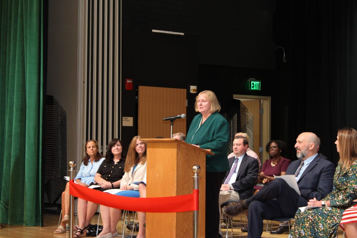 Mary Pichetti , the Executive Director of the MSBA, shared details about the state and local financial help that made the project a reality.