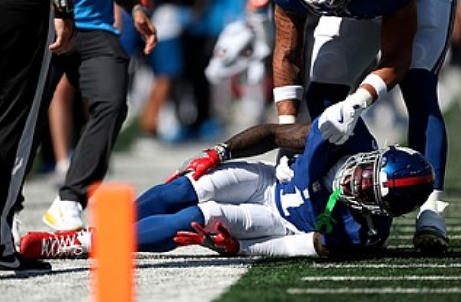 Malik Nabers suffers an ACL injury in the Week Four Giants vs Chargers game.