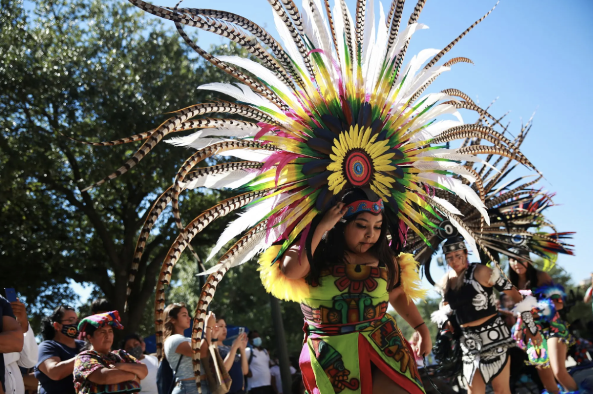 People of all different backgrounds gather in Austin, Texas, to celebrate Indigenous Peoples’ Day.