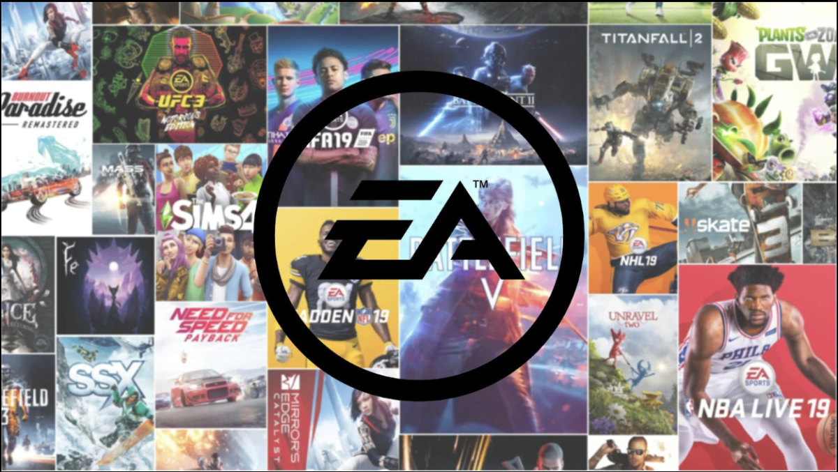 Electronic Arts logo and graphic.