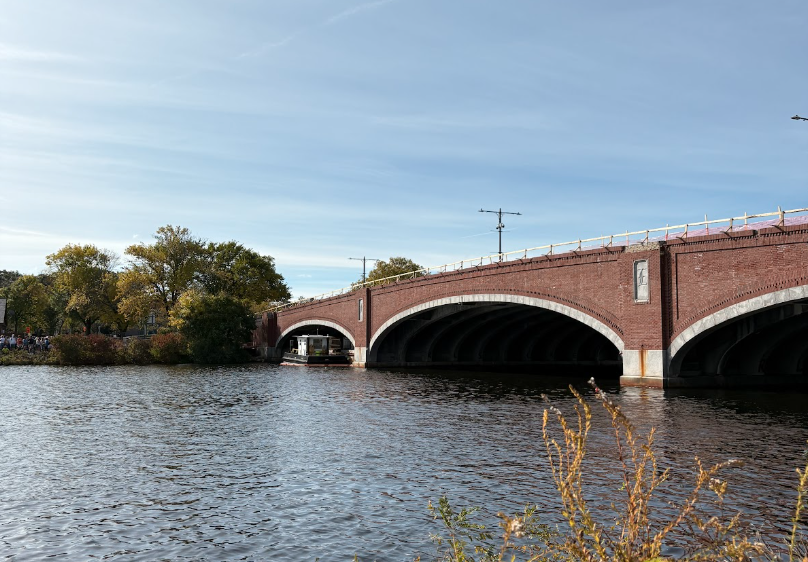 A view of the Charles River from the shoreline on race morning before the exciting races.