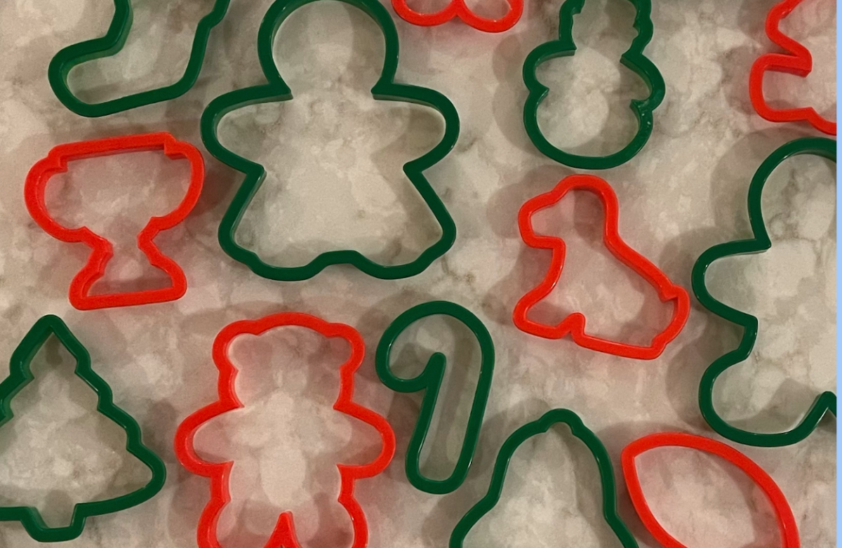 Holiday-shaped cookie cutters allow for cookies to further fit the holiday spirit.