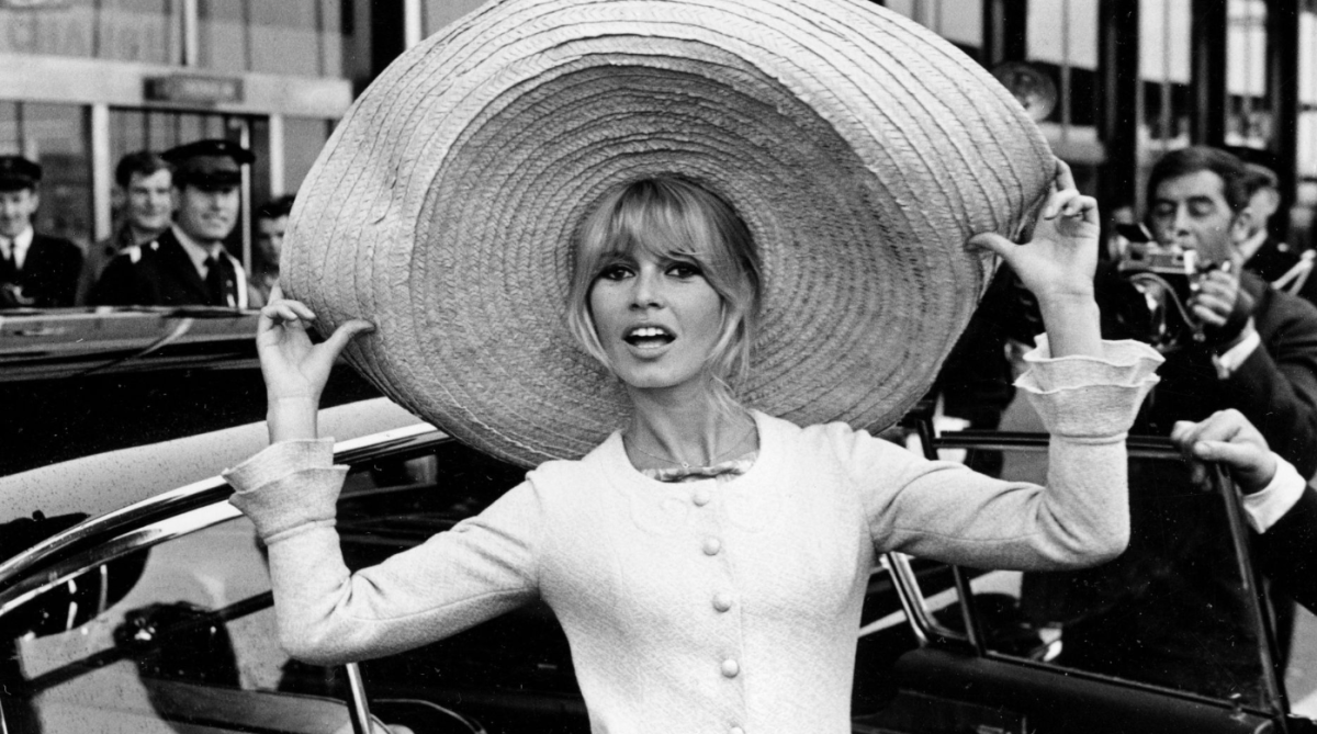 In 1965, Bardot landed in France after a trip to Mexico with an oversized sombrero as a souvenir. 