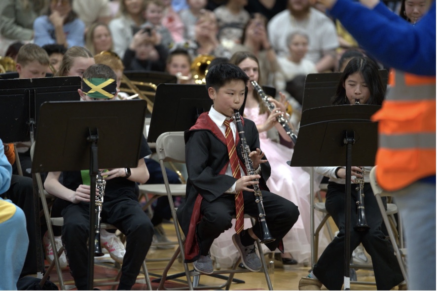 At Tuesday’s concert, students had the option to dress up as a favorite movie character.