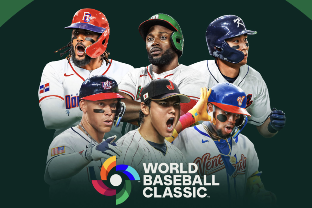 World Baseball Classic stars Fernando Tatis Jr. (Team Dominican Republic), Randy Arozarena (Team Mexico), Jung-hoo Lee (Team Korea), Aaron Judge (Team USA), Shohei Ohtani (Team Japan), and Ronald Acuña Jr. (Team Venezuela) compete in the World Baseball Classic.