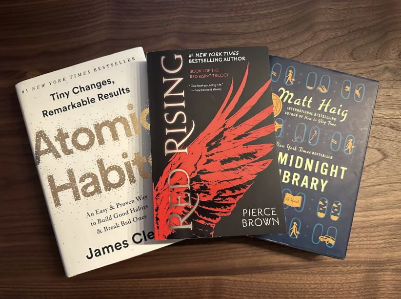 Atomic Habits by James Clear, Red Rising by Pierce Brown, and The Midnight Library by Matt Haig are three popular book recommendations today.