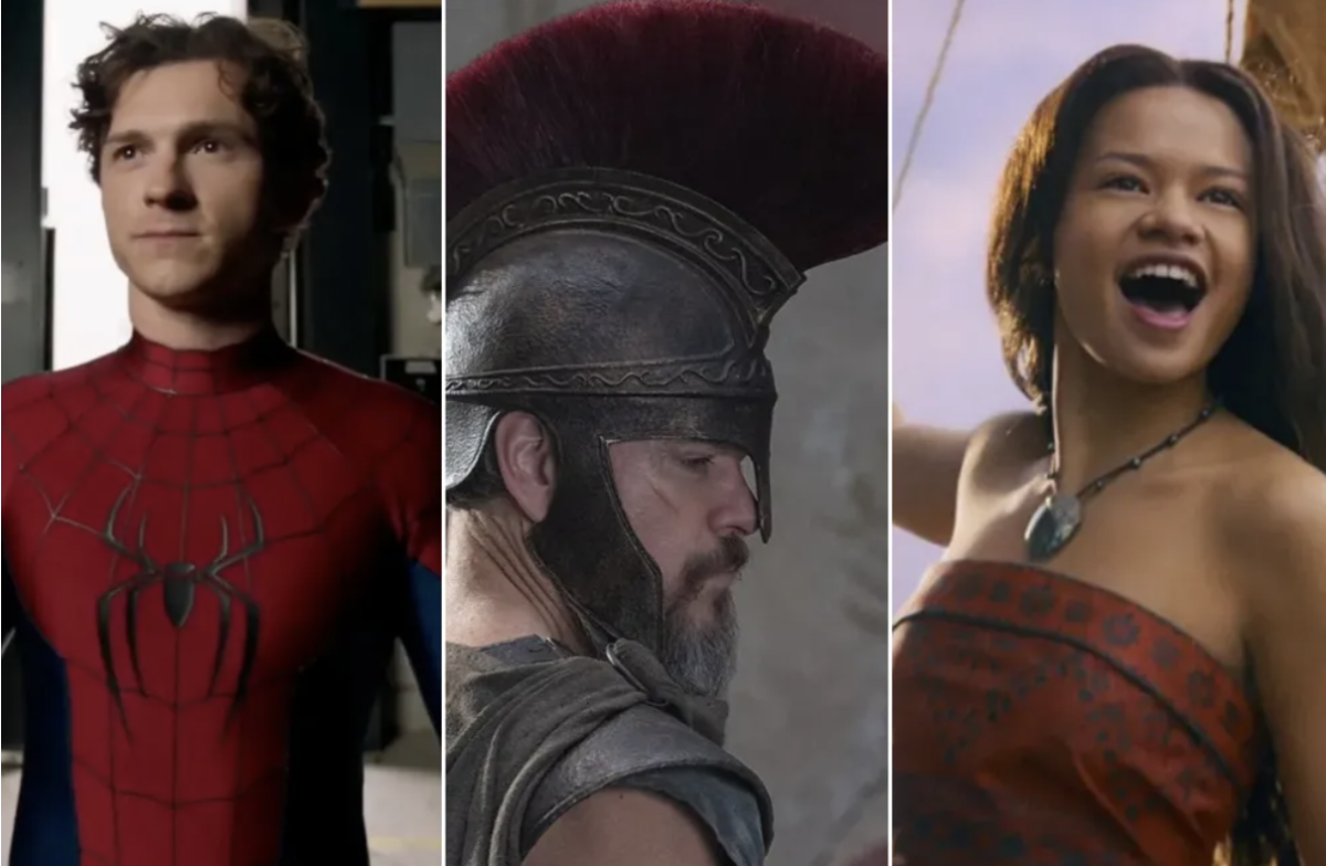 Cover photos for some of the upcoming movies to be released; including Moana, The Odyssey, and Spiderman.