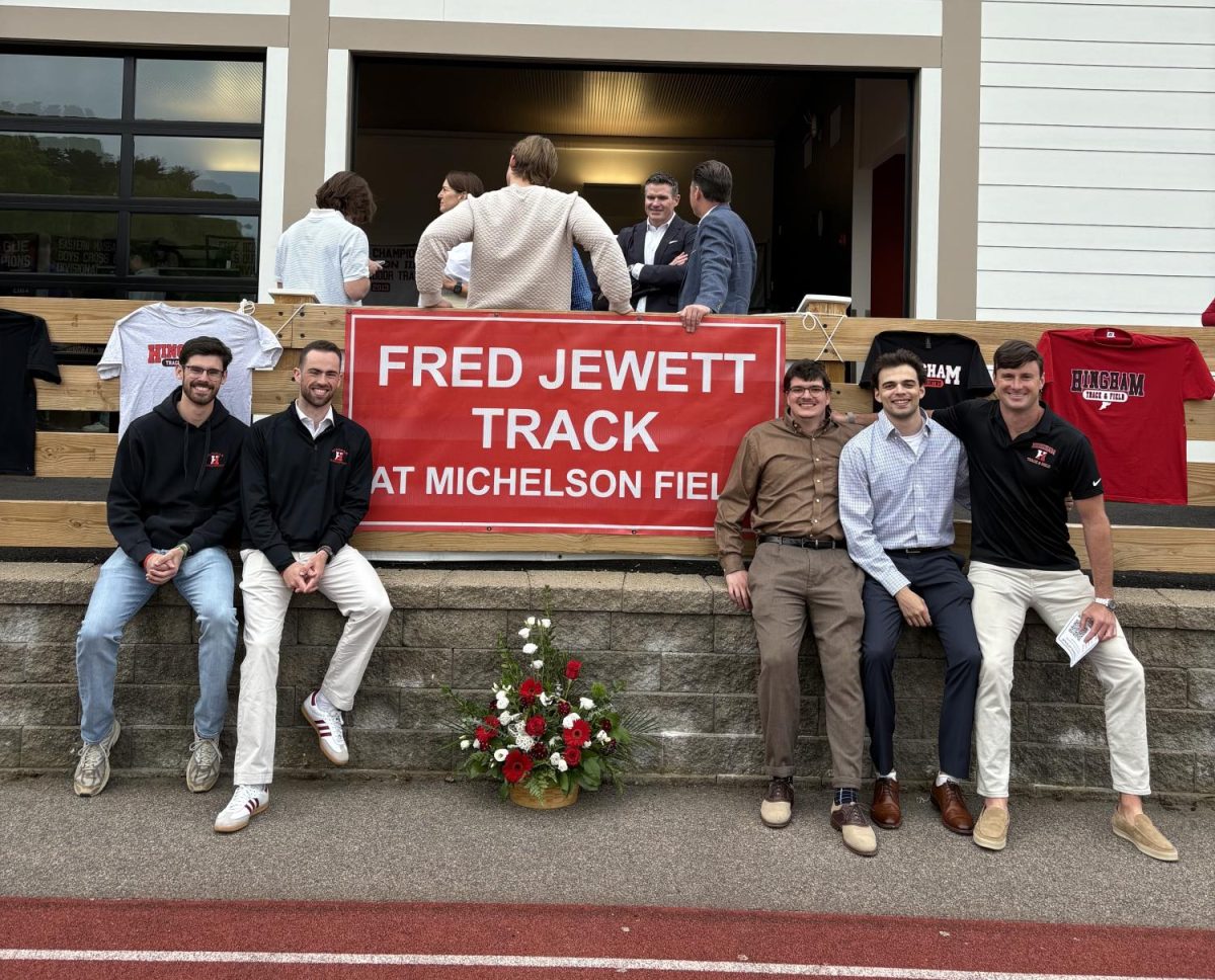 Several HHS alums returned to the school to remember Coach Jewett and share stories. 