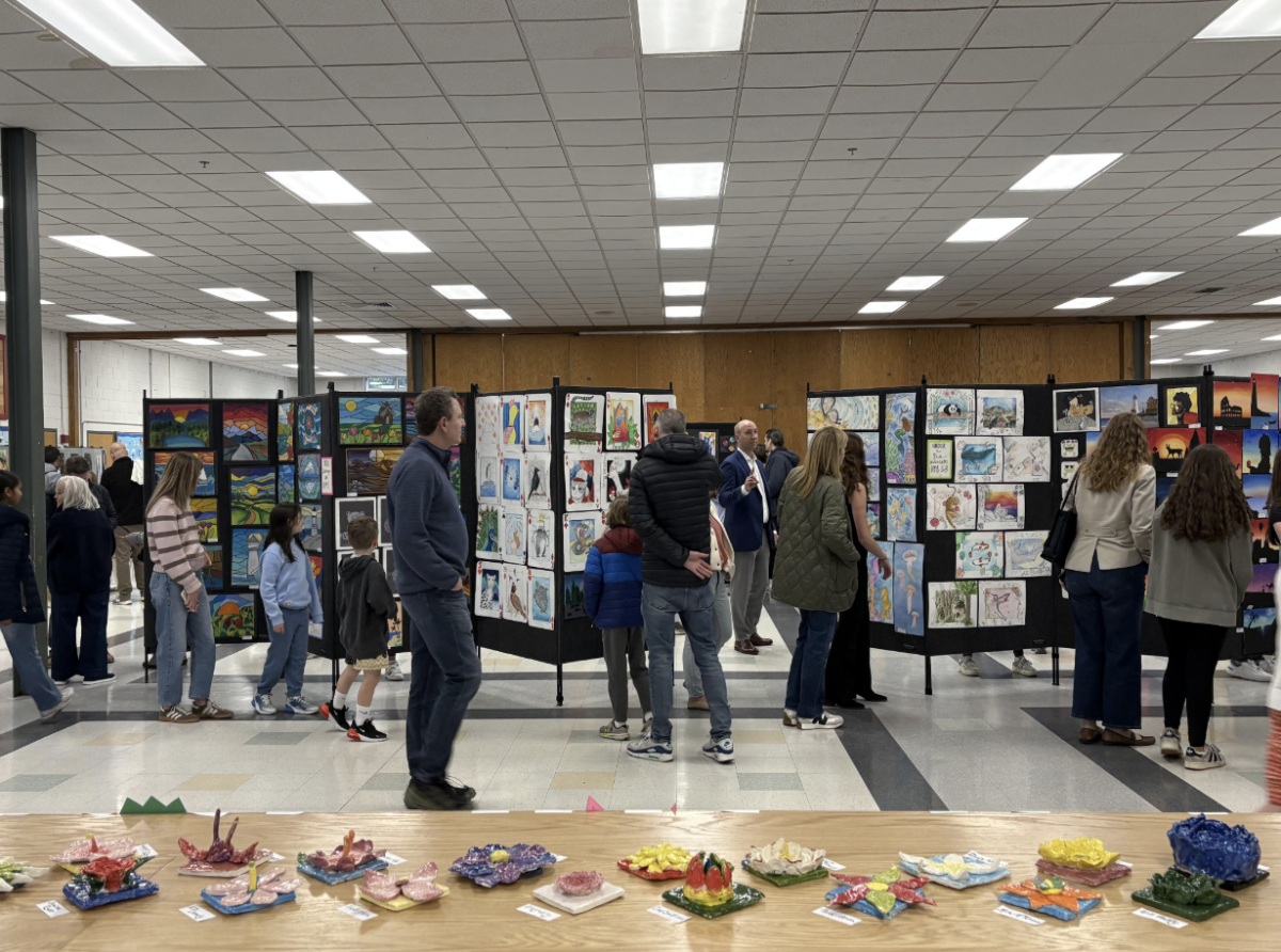 The Hingham K-12 Art Show was held on Thursday April 30, in the HHS Cafeteria.