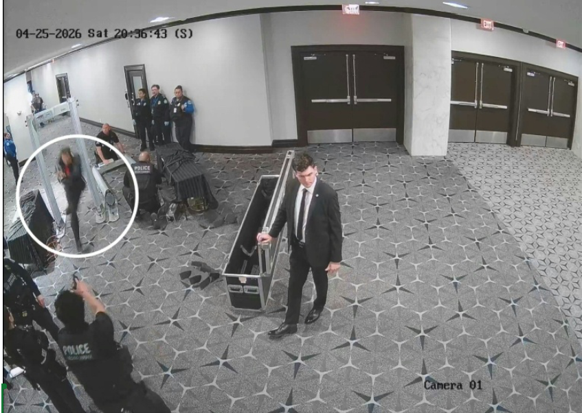 Cole Tomas Allen enters the gala and passes security before opening fire on the crowd.