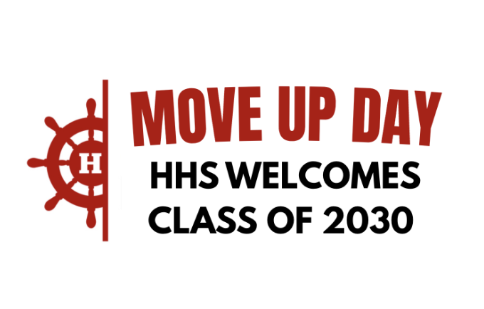 Each year on “Move Up Day,” the eighth graders from HMS take a trip to HHS to get insight into what life will be like for them as incoming freshmen.